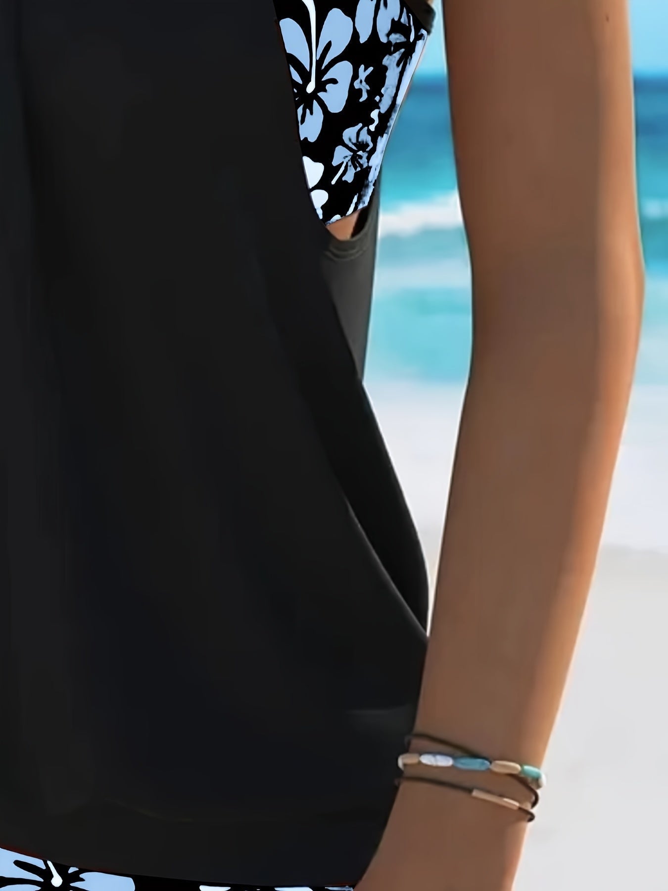 Isabella | Blue Floral Tankini Set