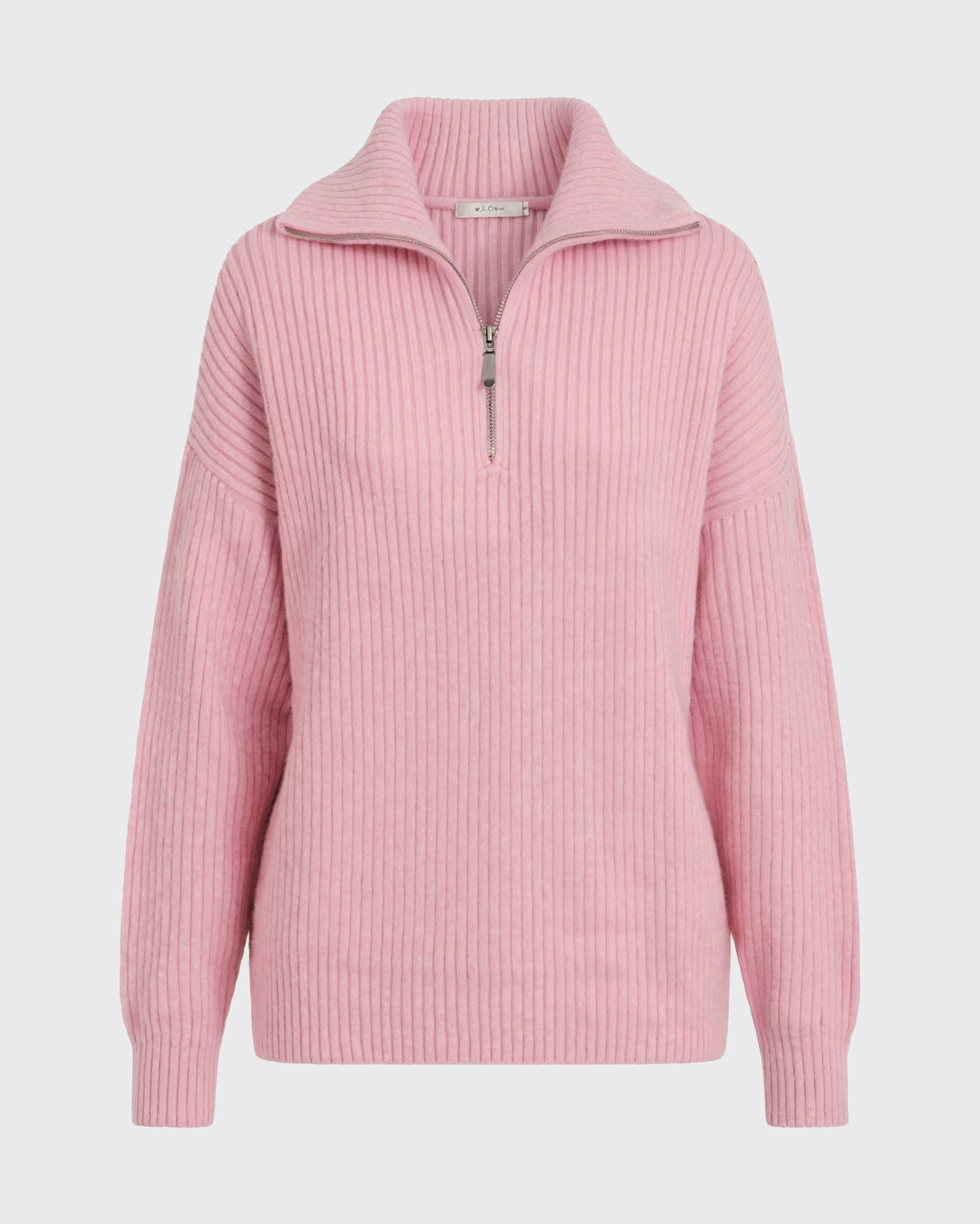 Women’s Half-Zip Knit Sweater with Long Sleeves