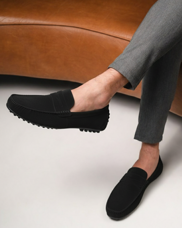 Men’s Elegant Suede Loafers with Soft Interior