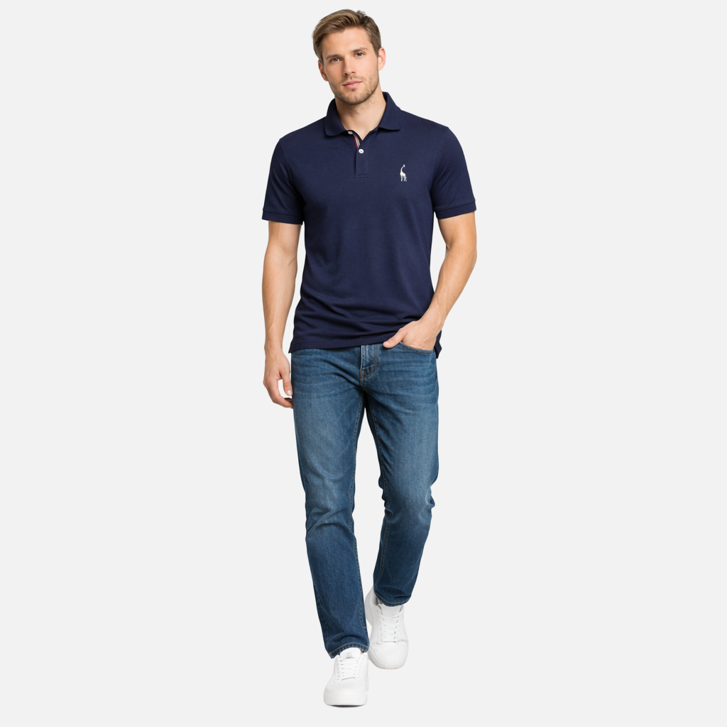 Men’s Classic Fit Polo Shirt with Embroidered Logo