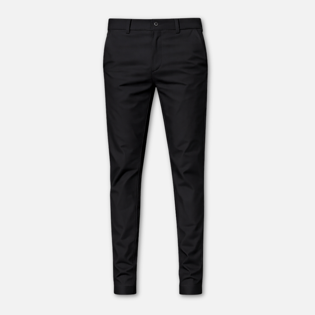 Men’s Straight-Leg Formal Trousers with Belt Loopsm