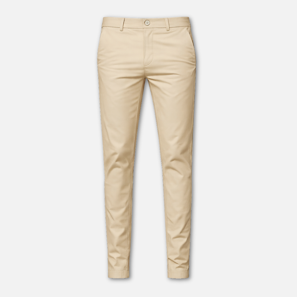 Men’s Straight-Leg Formal Trousers with Belt Loopsm