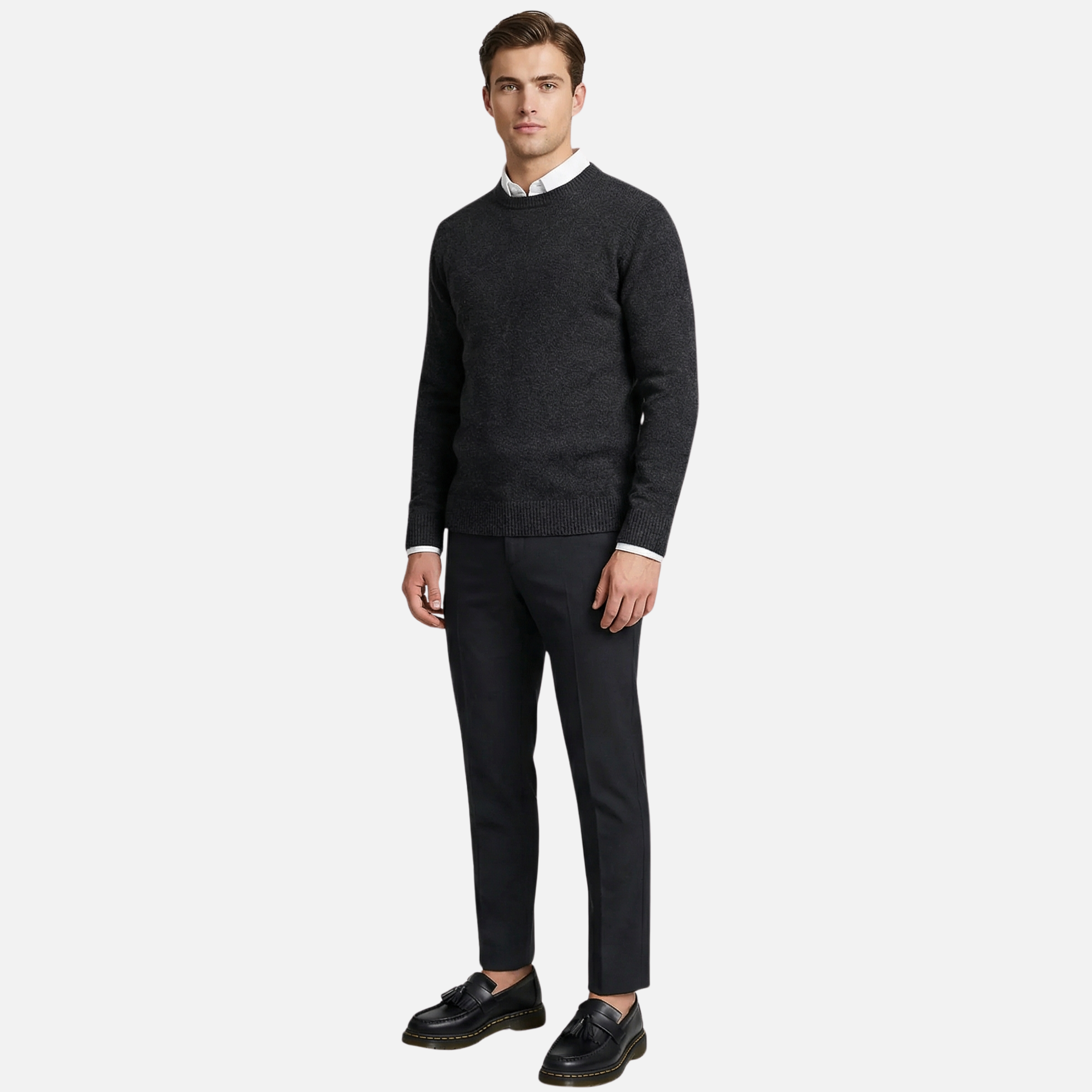 Men’s Tassel-Detail Loafers with Polished Finish