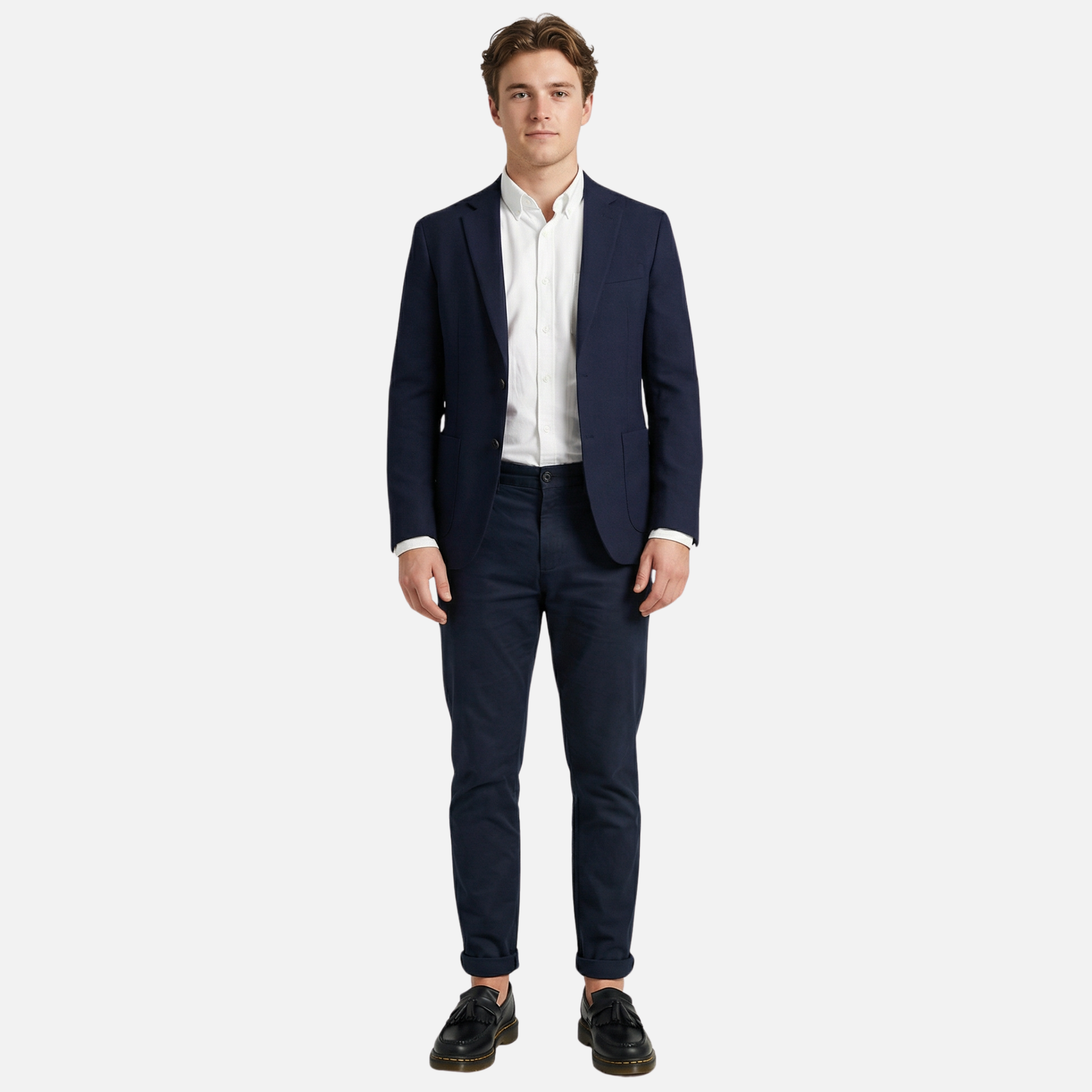 Men’s Tassel-Detail Loafers with Polished Finish