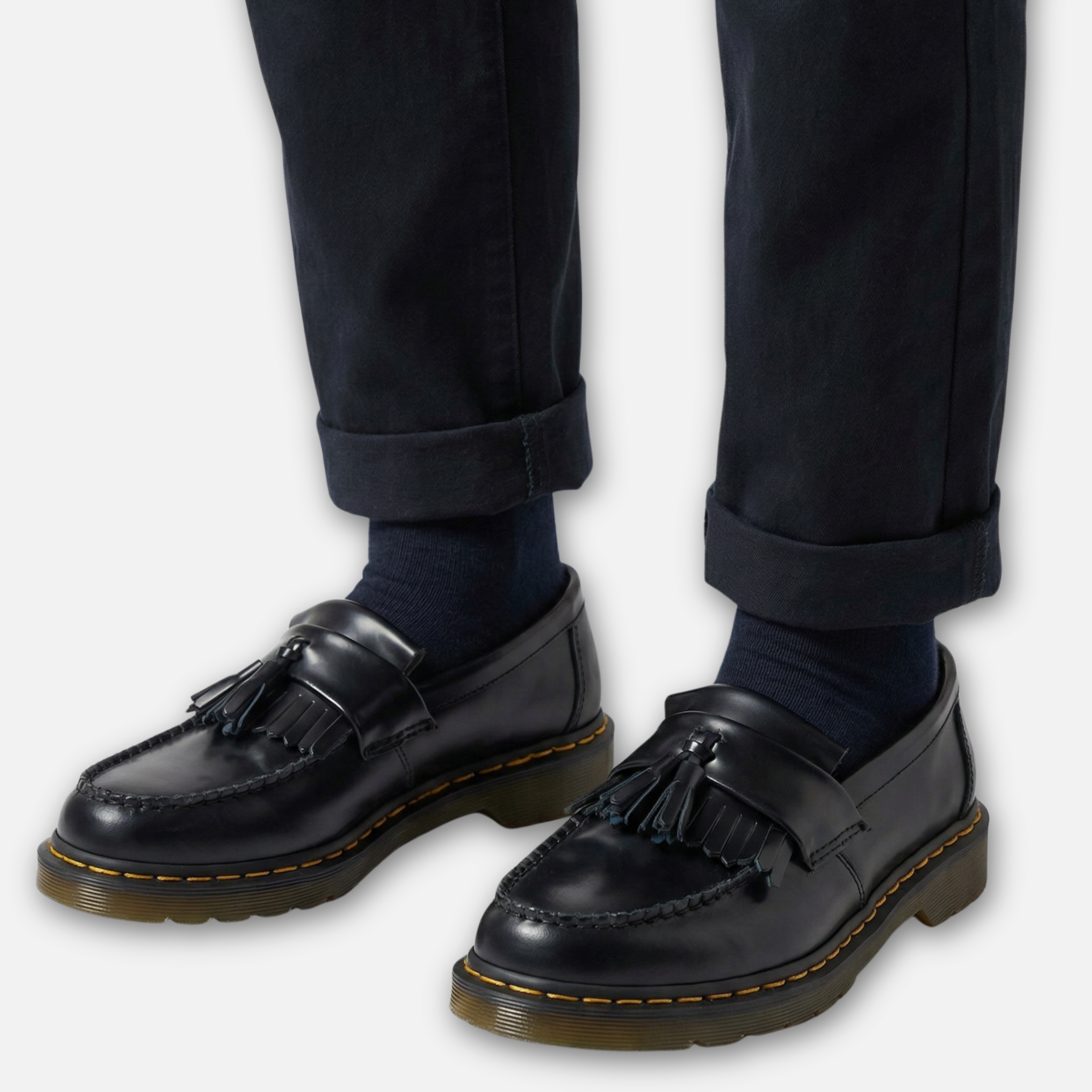 Men’s Tassel-Detail Loafers with Polished Finish