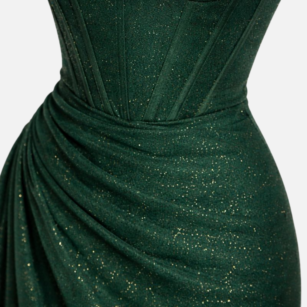 Women’s Corset Maxi Dress with Spaghetti Straps