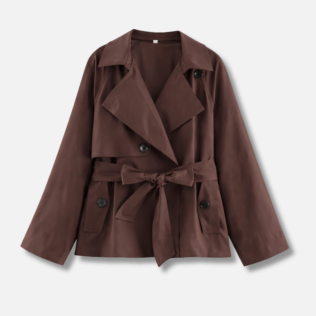 Women’s Double-Breasted Belted Trench Coat