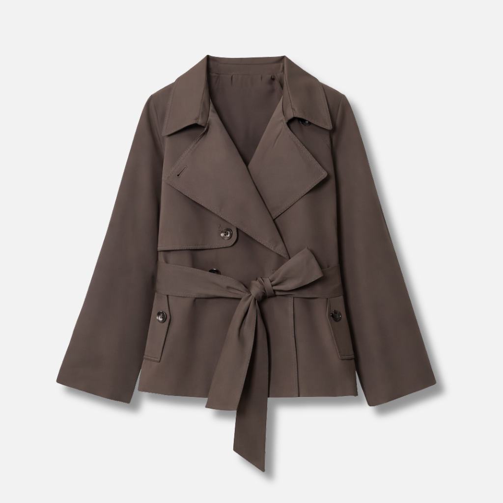 Women’s Double-Breasted Belted Trench Coat