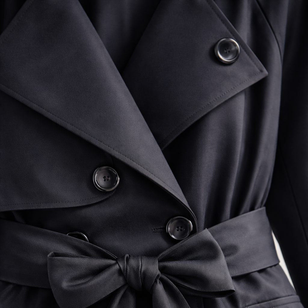 Women’s Double-Breasted Belted Trench Coat