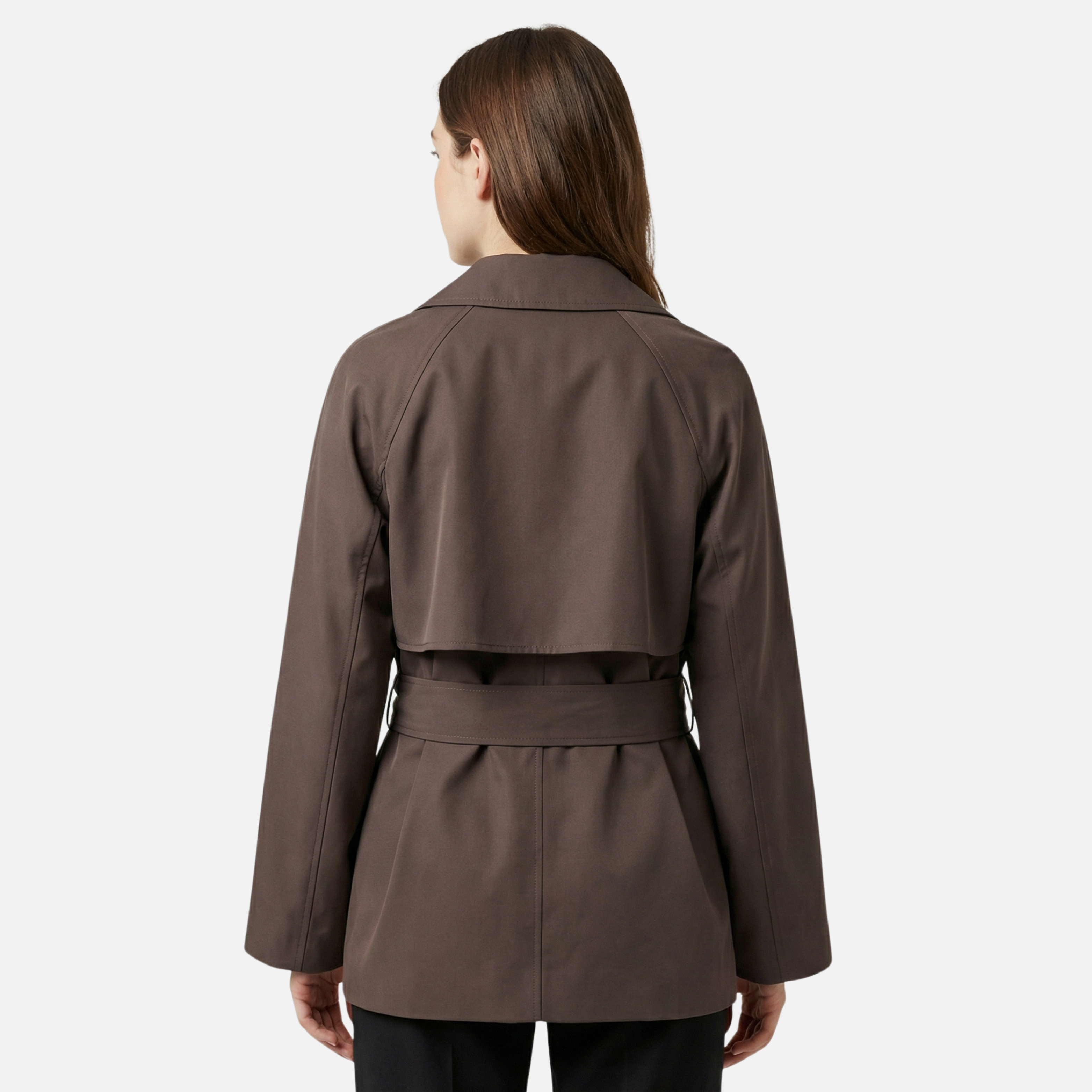 Women’s Double-Breasted Belted Trench Coat