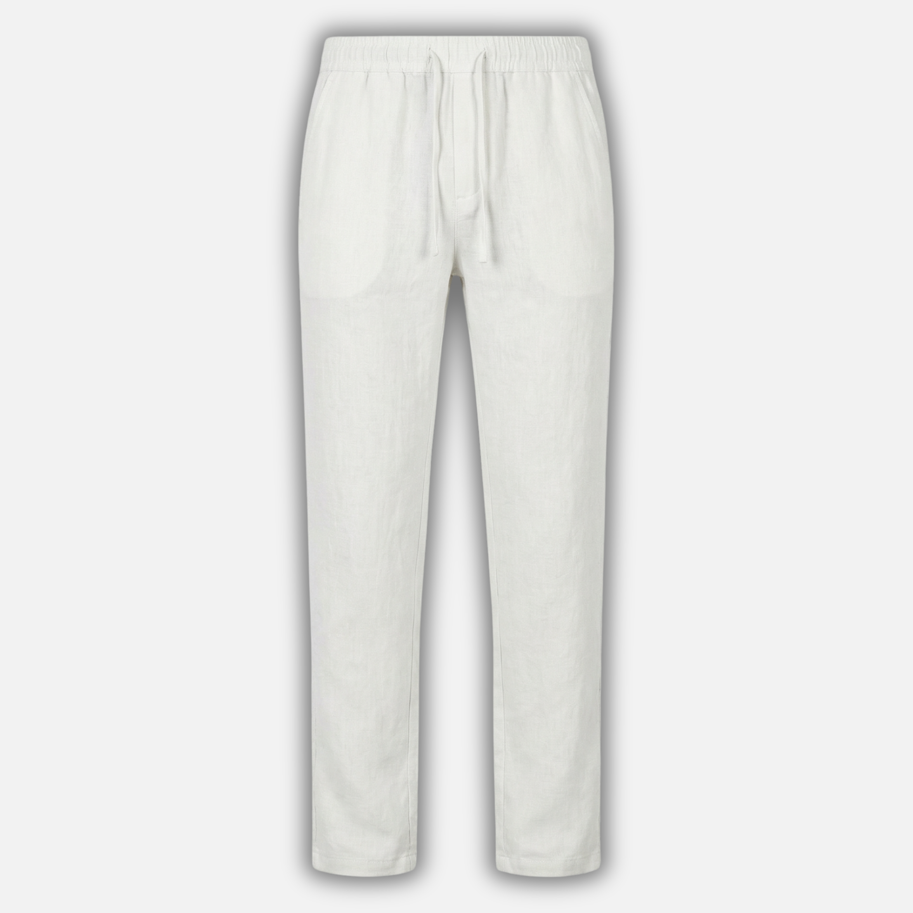 Men’s Linen Trousers with Elastic Waistband