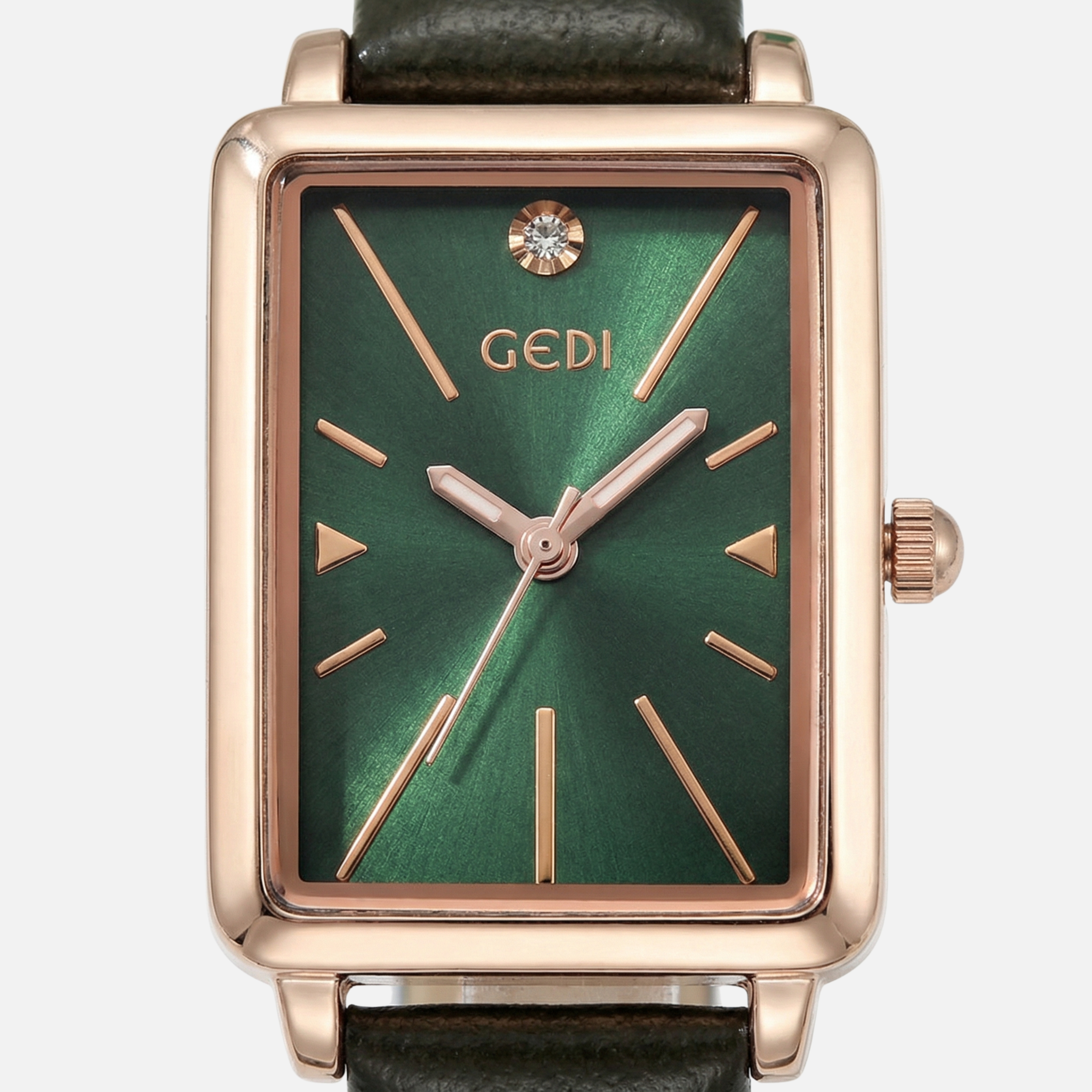 Small Rectangular Wristwatch with Adjustable Buckle for Men & Women