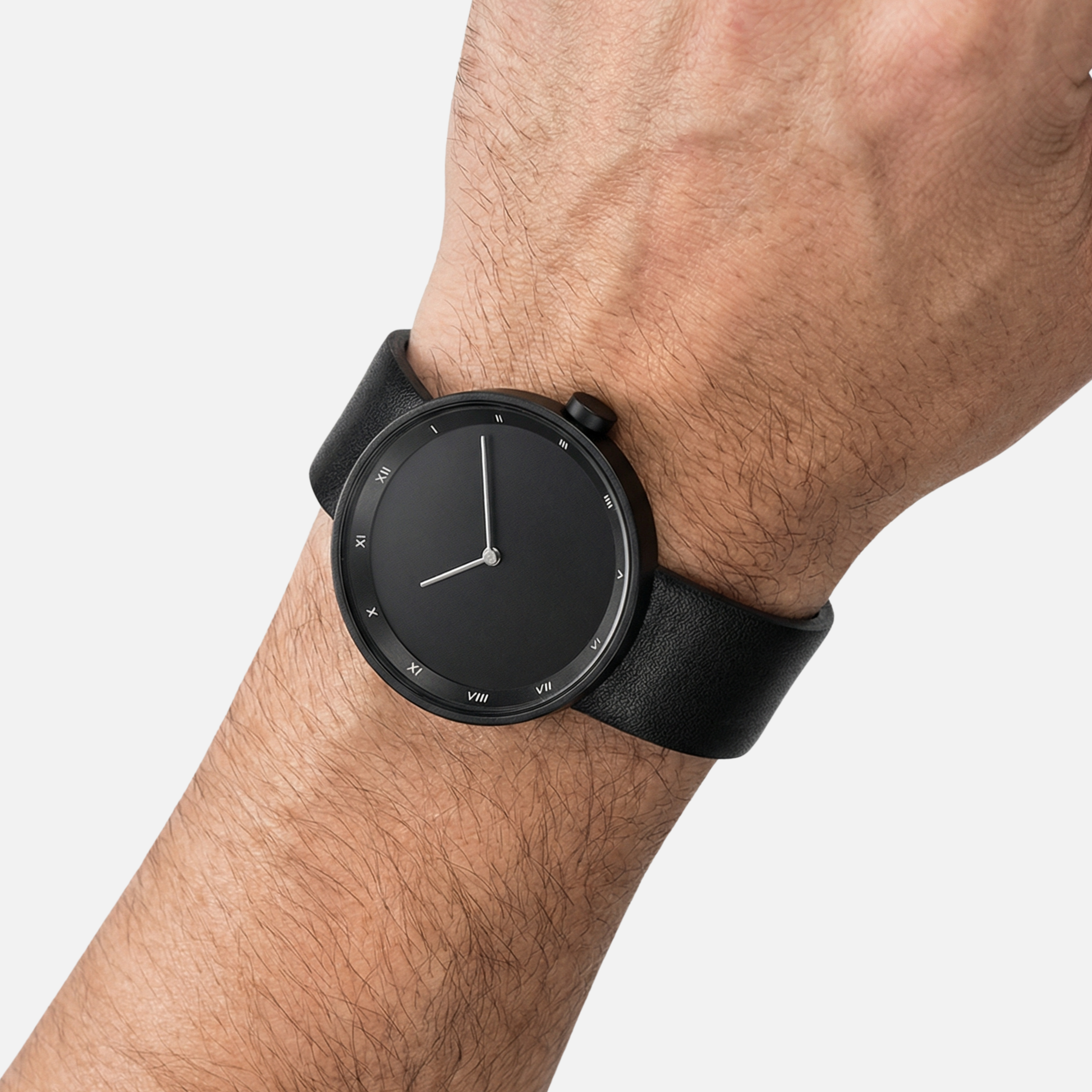 Ultra-Minimalist Watch with Alloy Case for Men