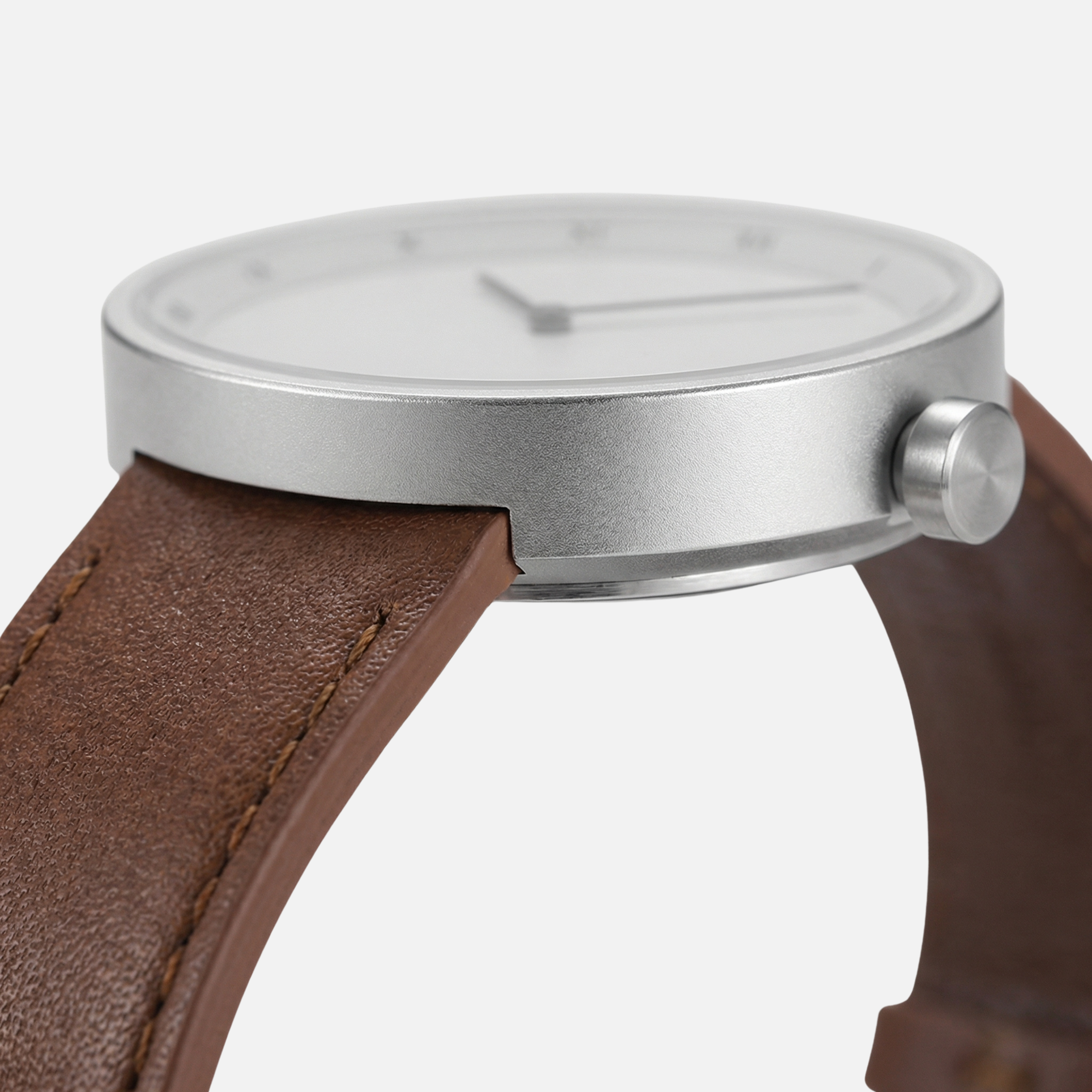 Ultra-Minimalist Watch with Alloy Case for Men