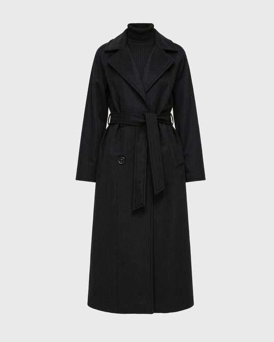 Women’s Long Winter Coat with Straight Silhouette