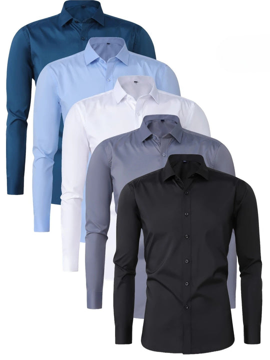 Hunter | Elegant Long Sleeve Button-Up Shirt
