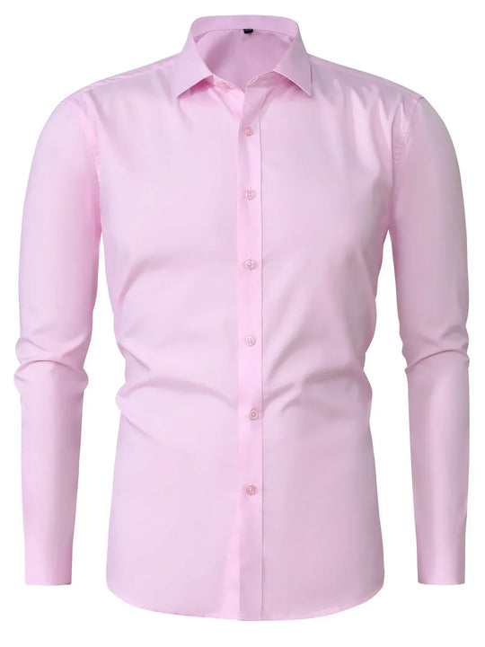 Hunter | Elegant Long Sleeve Button-Up Shirt