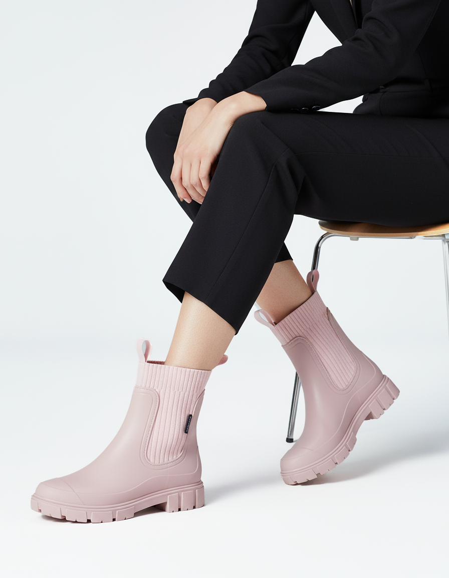 Women’s Water Resistant Wellington Boots with Non-Slip Sole