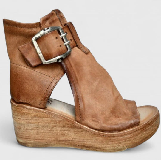 Jocelyn | Rustic Wedge Sandals