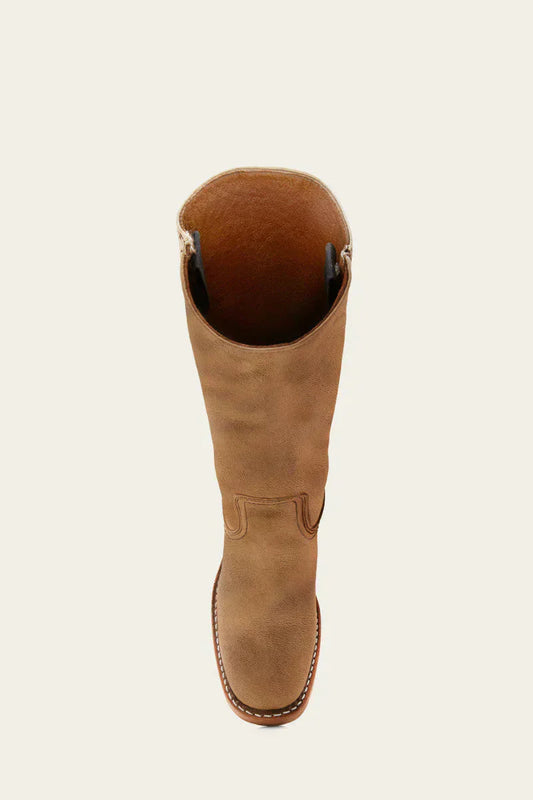 Distressed-Finish Knee-High Boots for Women | Block Heel