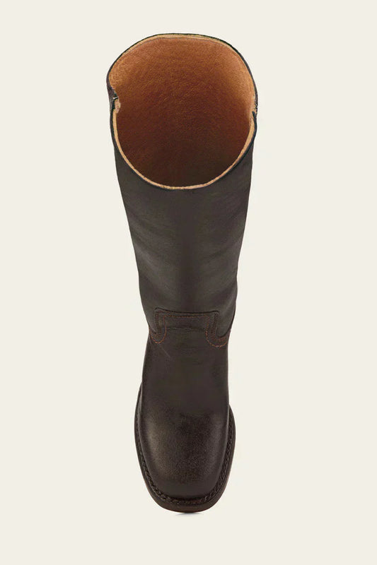 Distressed-Finish Knee-High Boots for Women | Block Heel