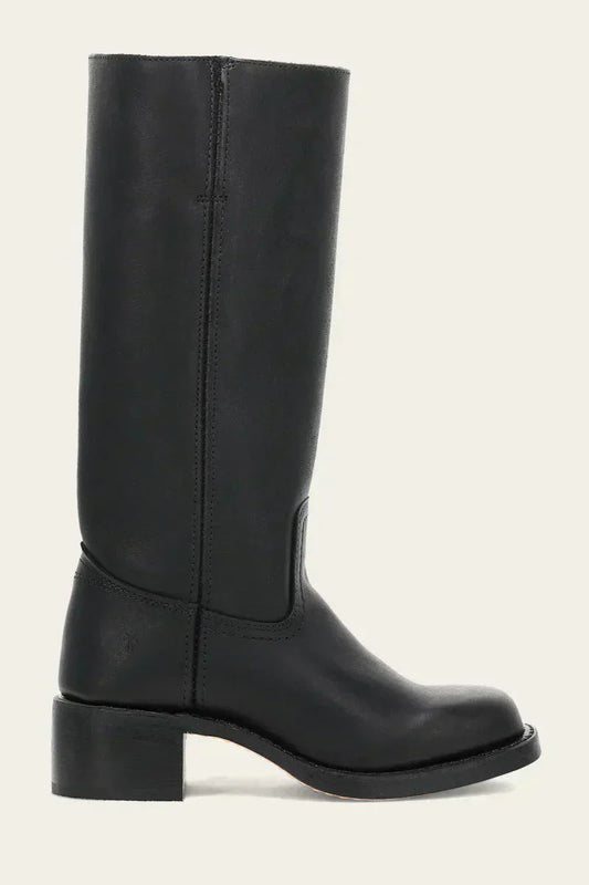 Distressed-Finish Knee-High Boots for Women | Block Heel