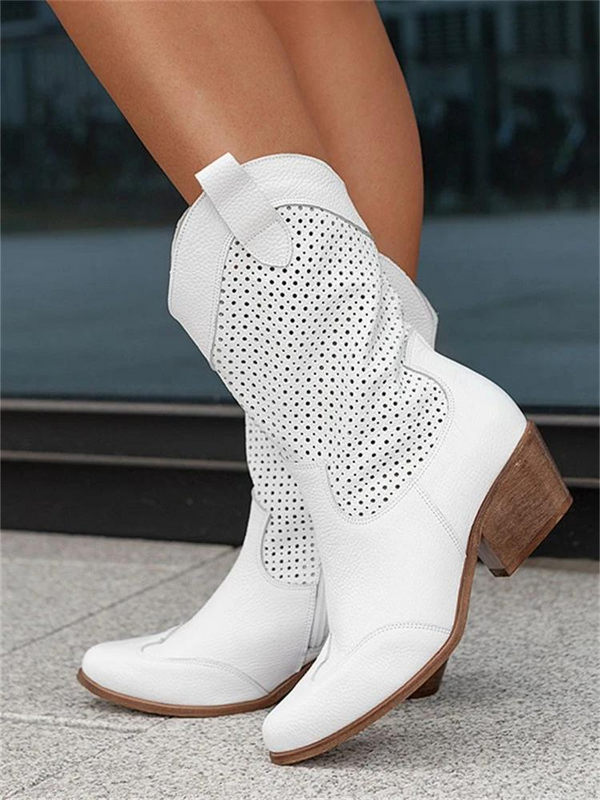 Rodeo Boots in Perforated Style for Women | High Cut
