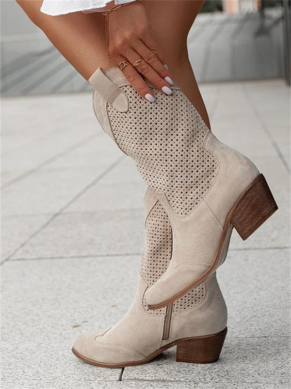 Rodeo Boots in Perforated Style for Women | High Cut
