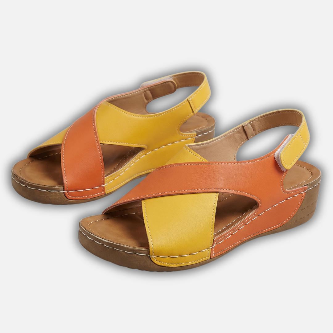 Adjustable Strap Sandals with Cross Strap Design for Women