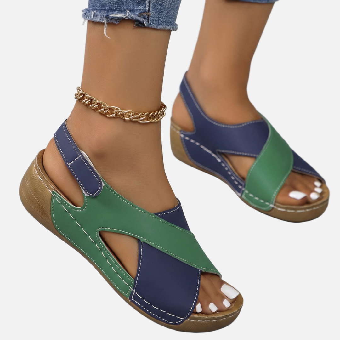 Adjustable Strap Sandals with Cross Strap Design for Women