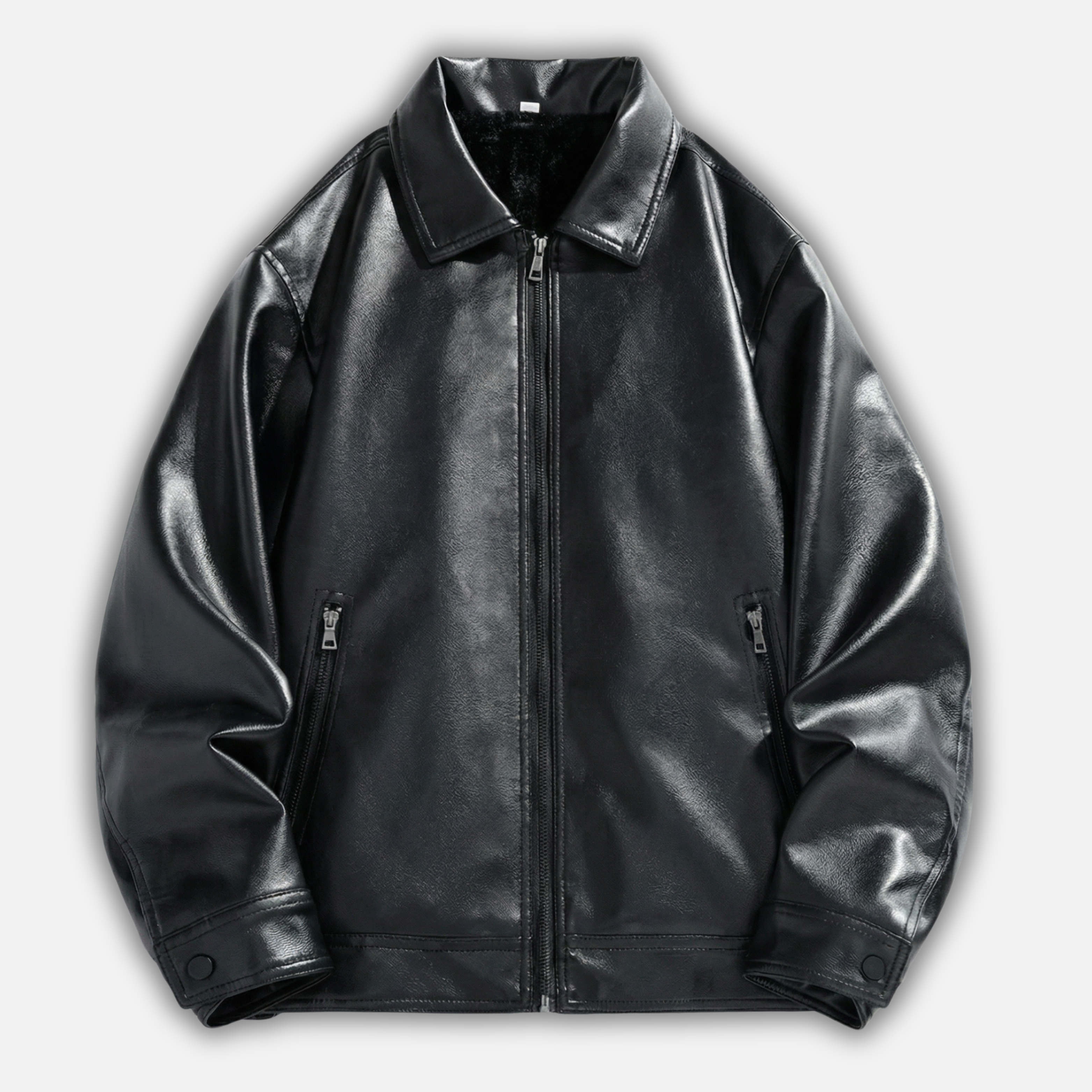 Men’s Classic Bomber Jacket with Zip Pockets