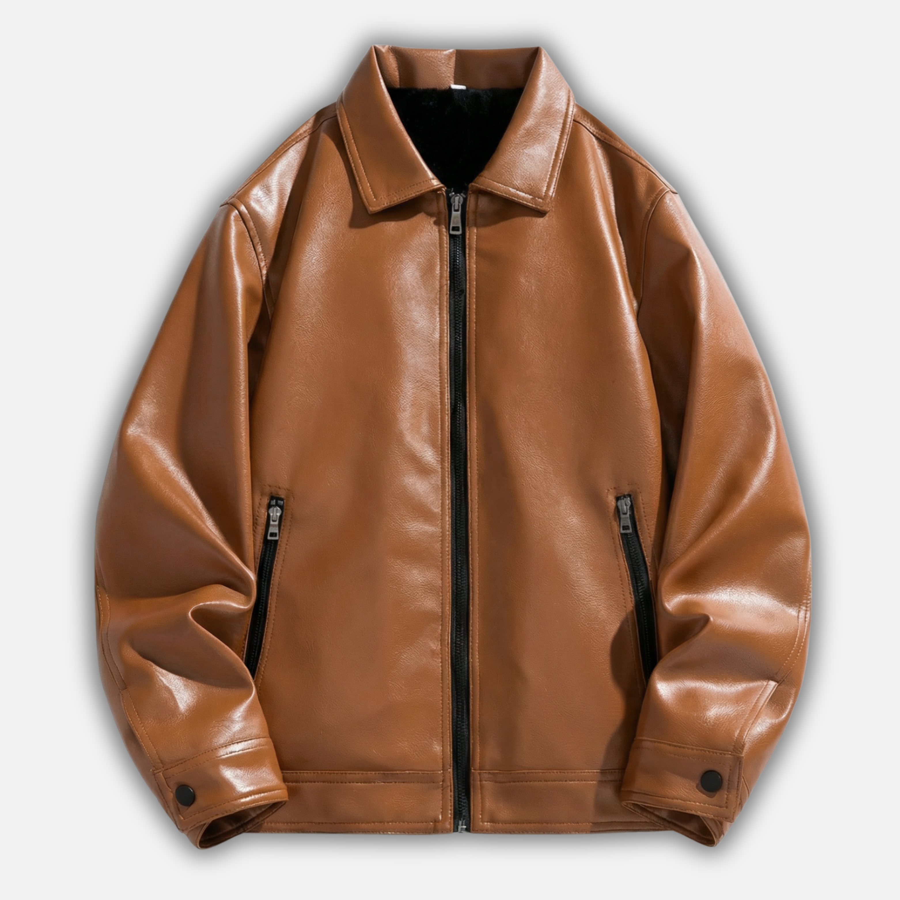 Men’s Classic Bomber Jacket with Zip Pockets