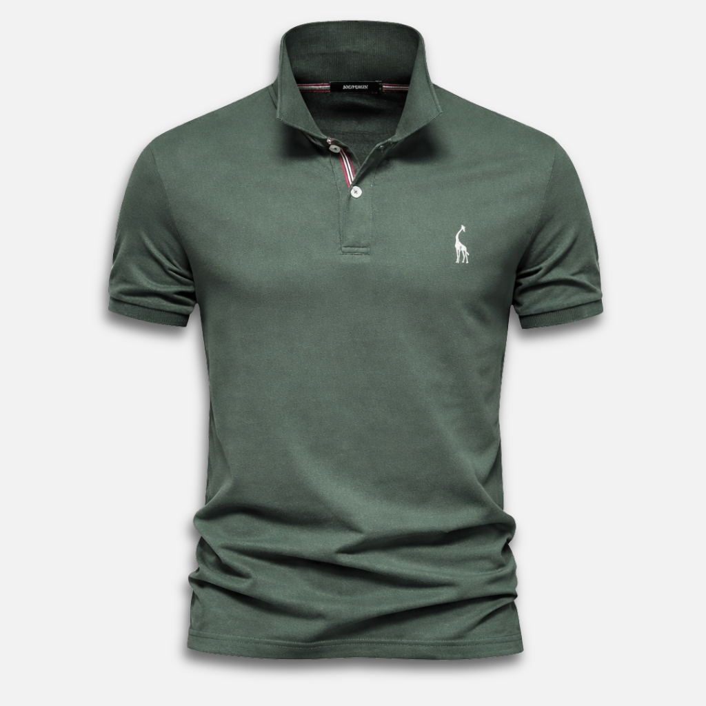 Men’s Classic Fit Polo Shirt with Embroidered Logo