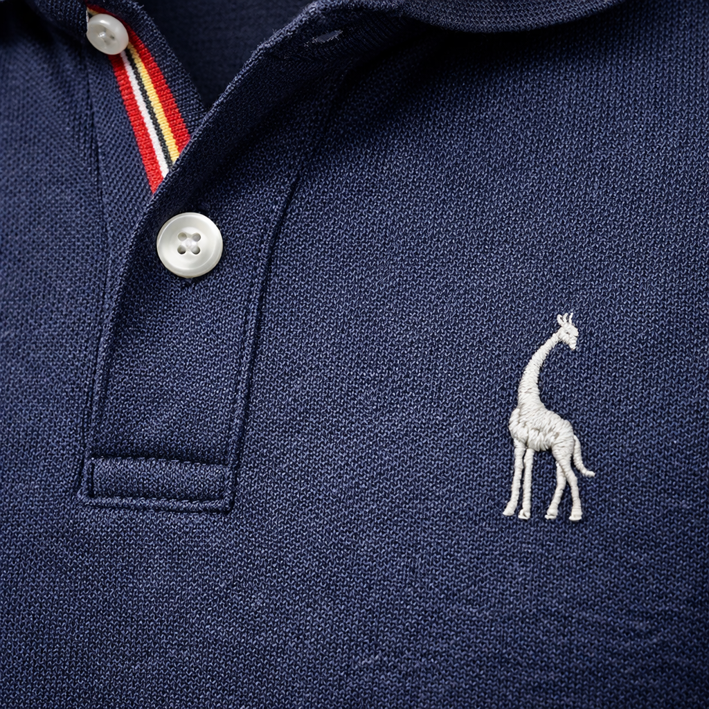 Men’s Classic Fit Polo Shirt with Embroidered Logo