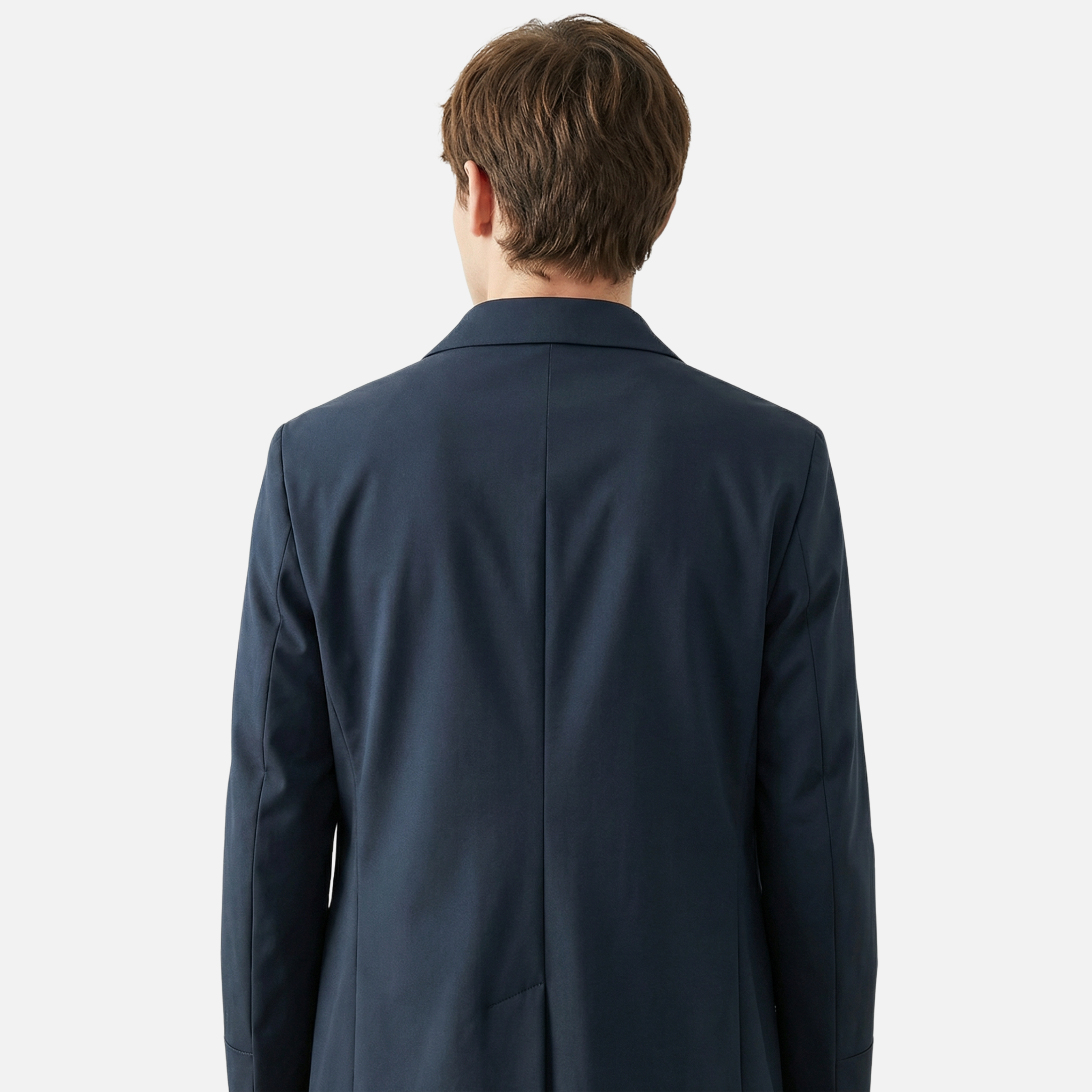 Men’s Insulated Trench Coat with Buttoned Cuffs