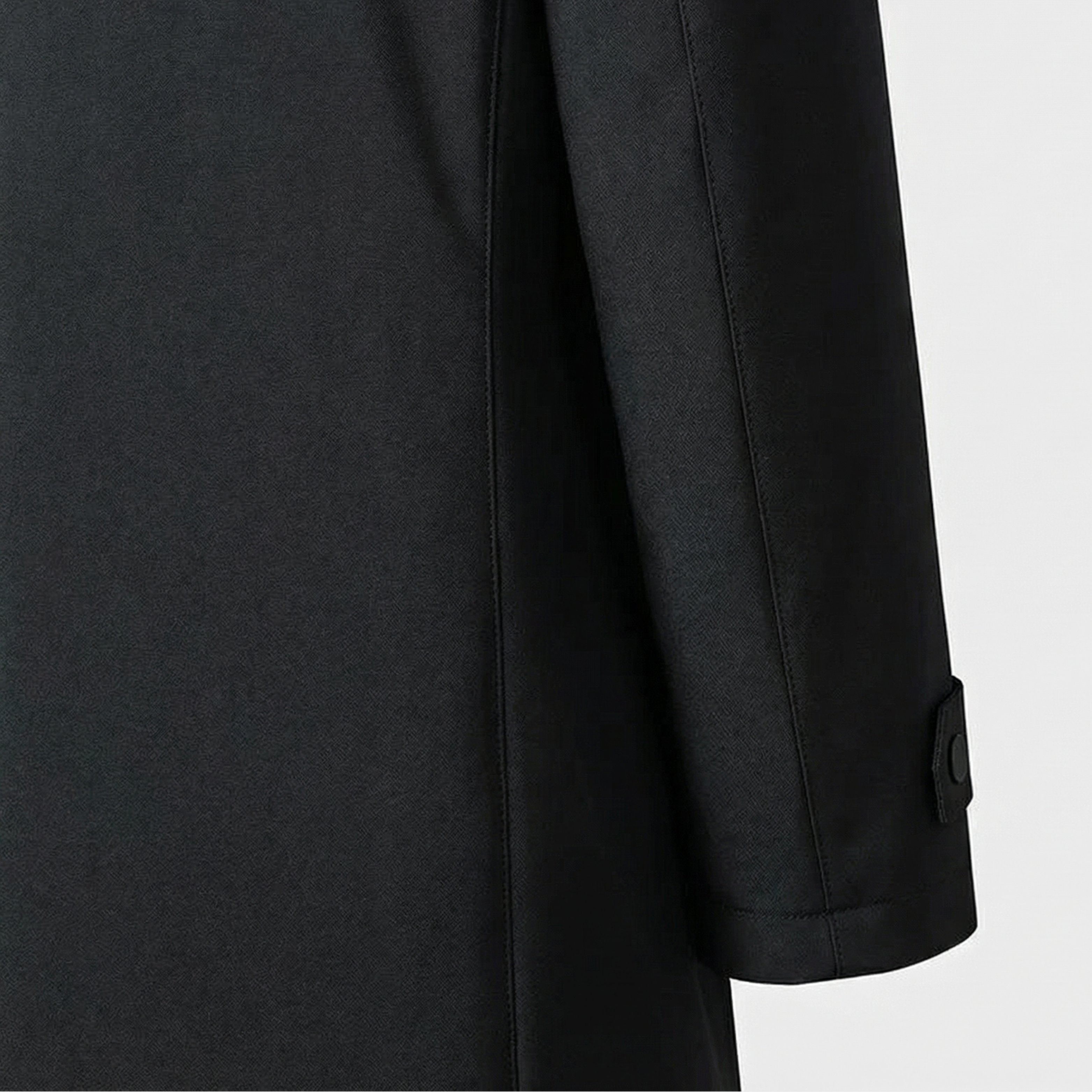 Men’s Insulated Trench Coat with Buttoned Cuffs