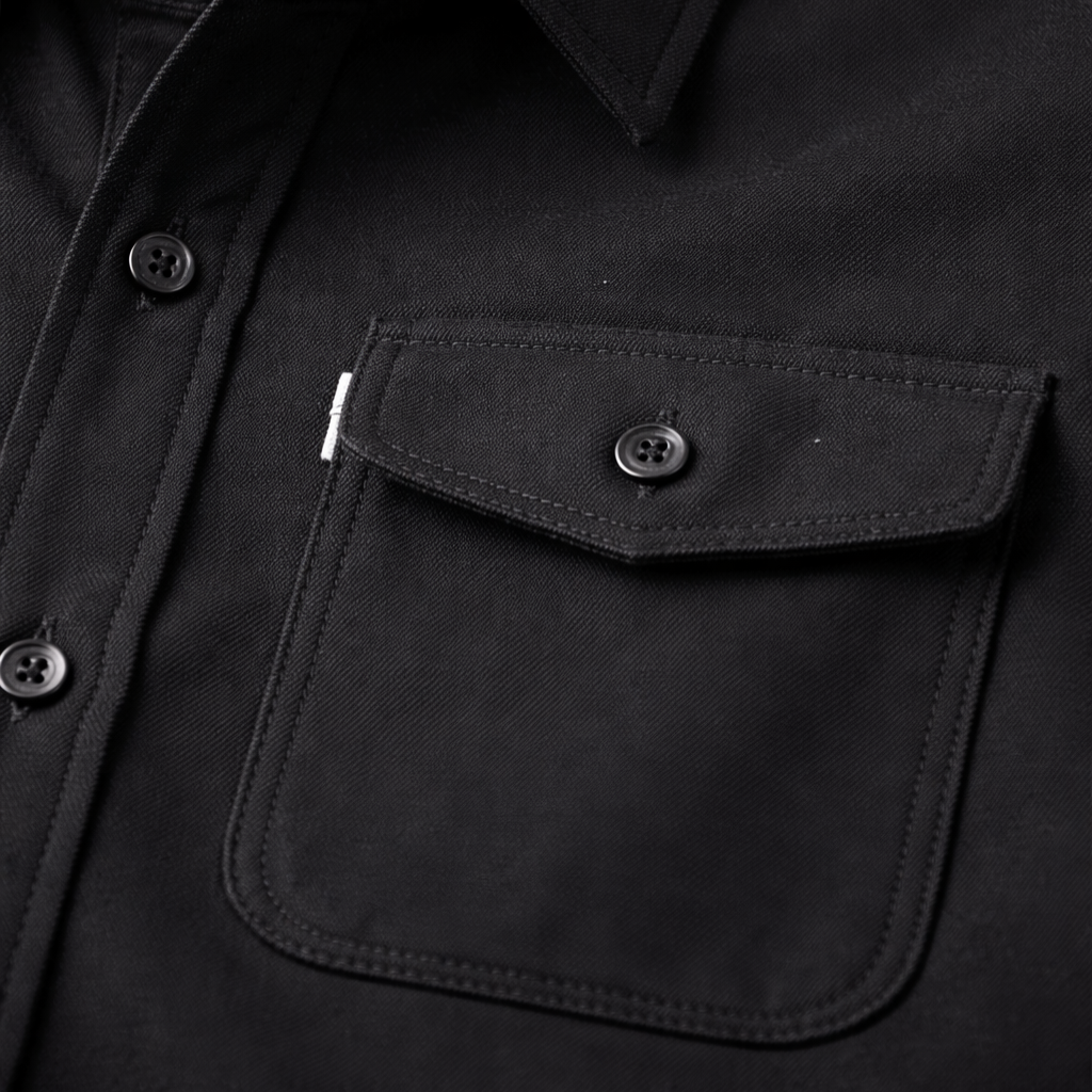 Men’s Casual Overshirt with Chest Pockets