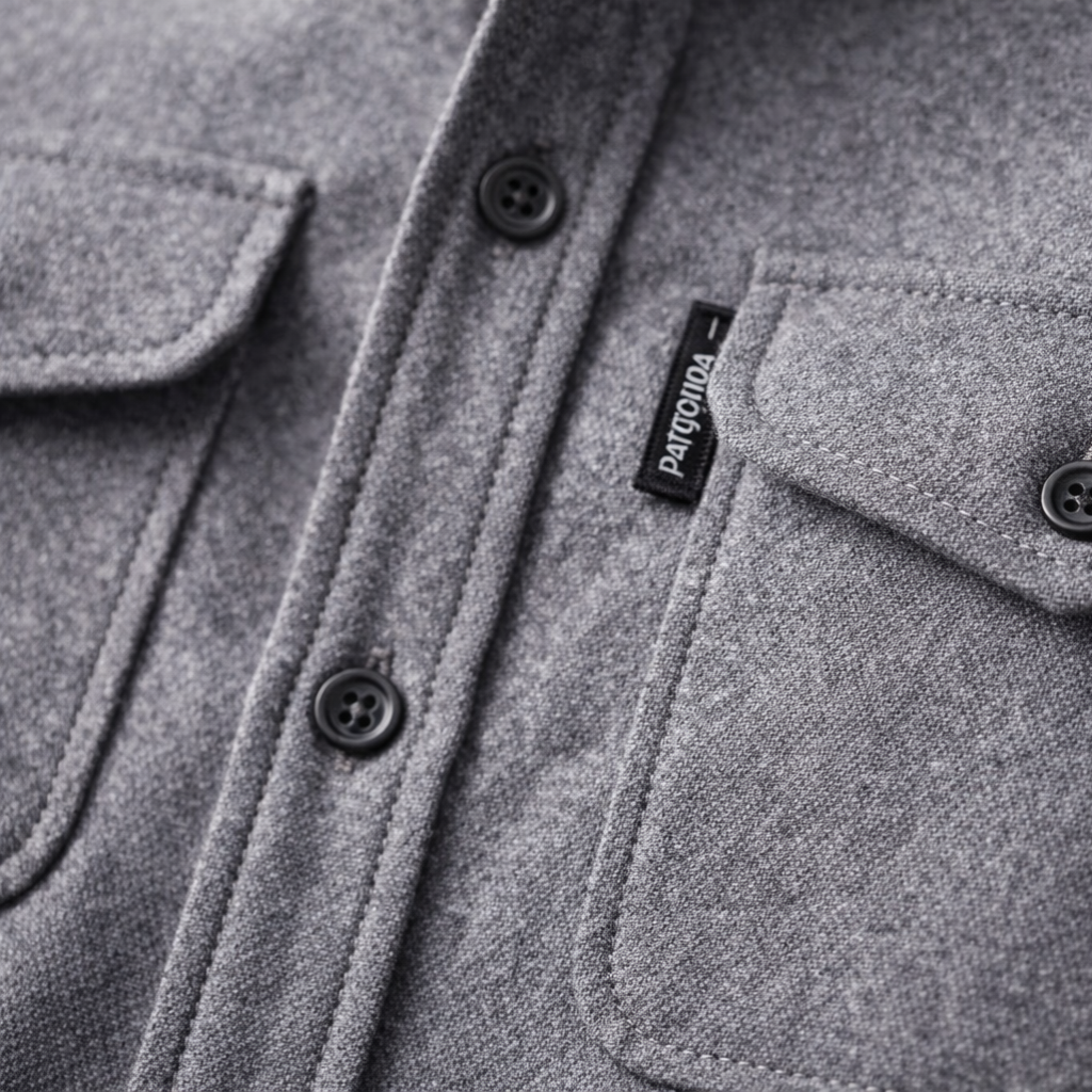 Men’s Casual Overshirt with Chest Pockets