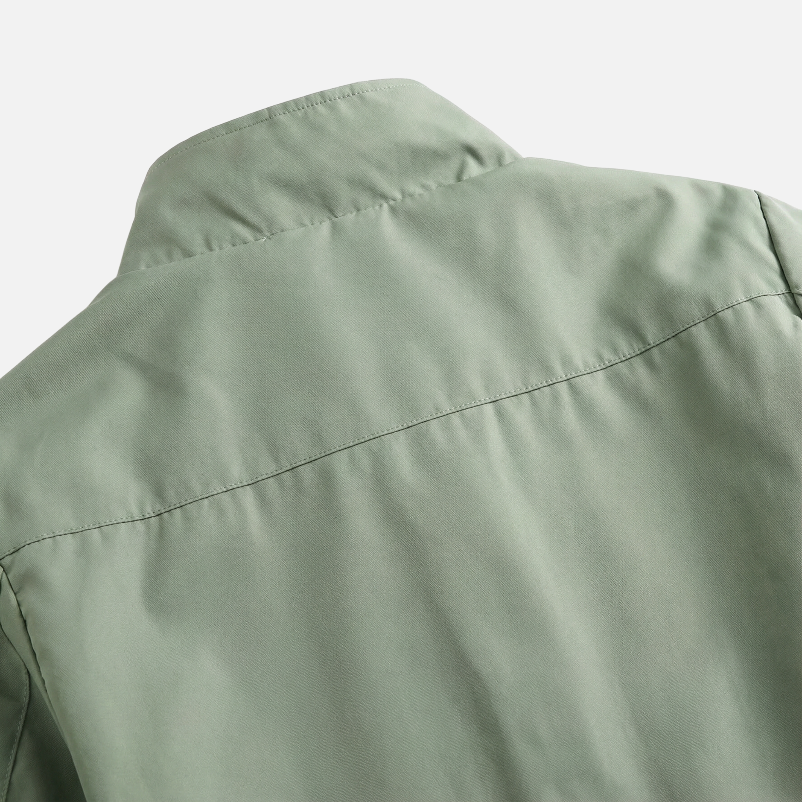 Ribbed-Trim Bomber Jacket with Stand Collar for Men