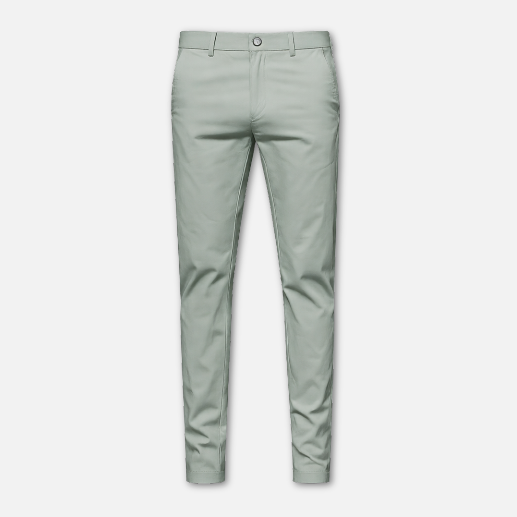 Men’s Straight-Leg Formal Trousers with Belt Loopsm