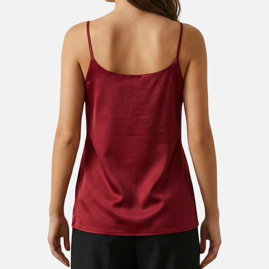 Women’s Bias Cut Cami Top with V-Neckline