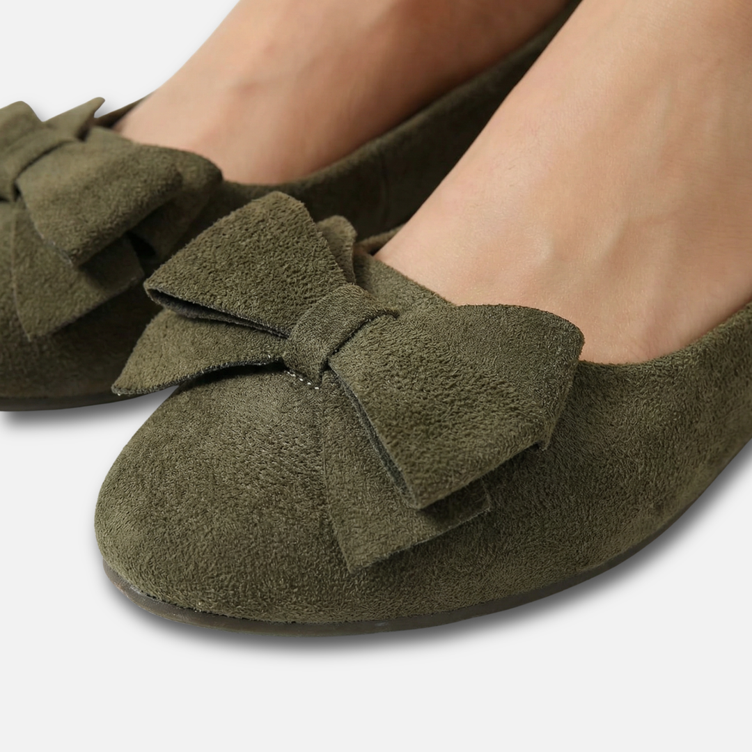 Women’s Bow-Detail Loafers with Rounded Toe