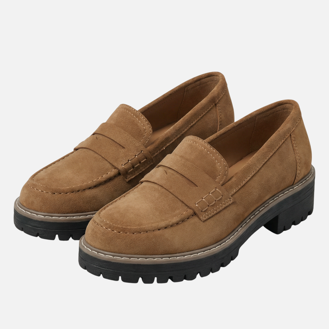 Women’s Chunky Loafer Shoes with Lug Sole