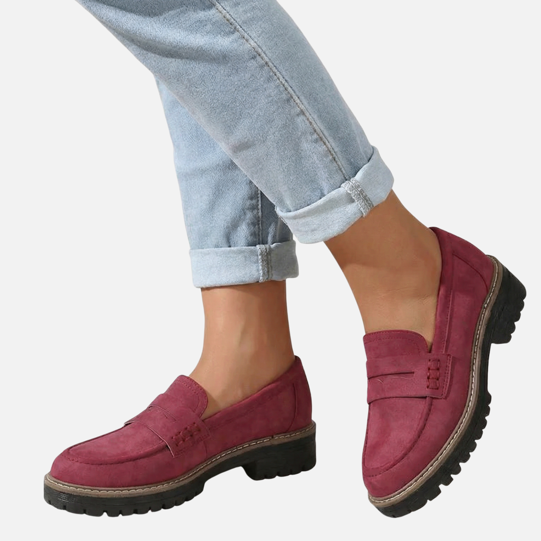 Women’s Chunky Loafer Shoes with Lug Sole