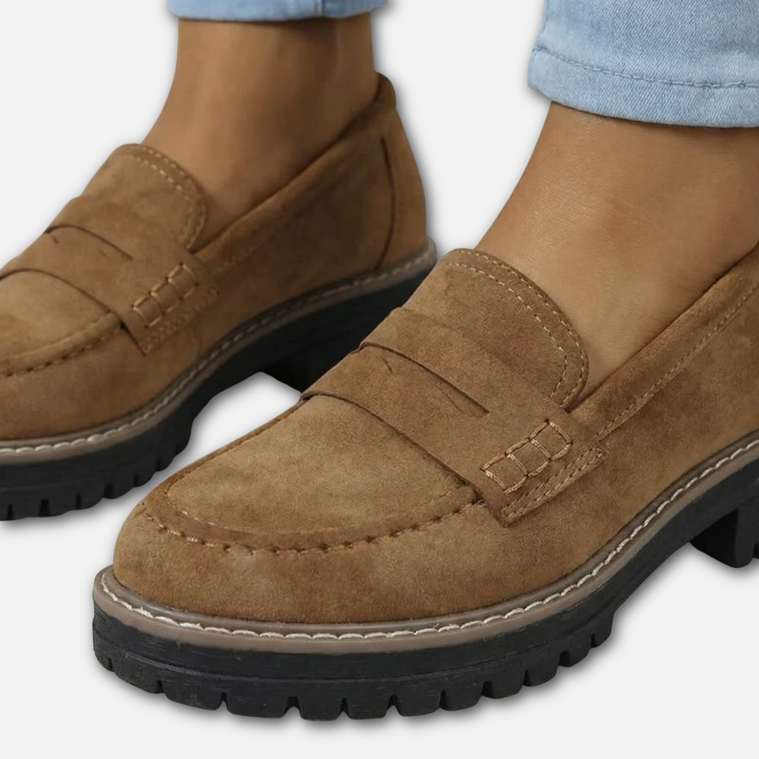 Women’s Chunky Loafer Shoes with Lug Sole