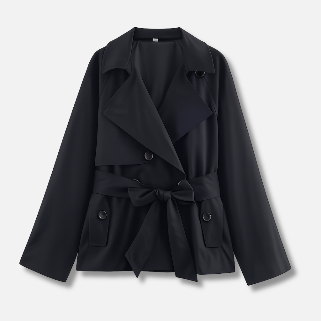 Women’s Double-Breasted Belted Trench Coat