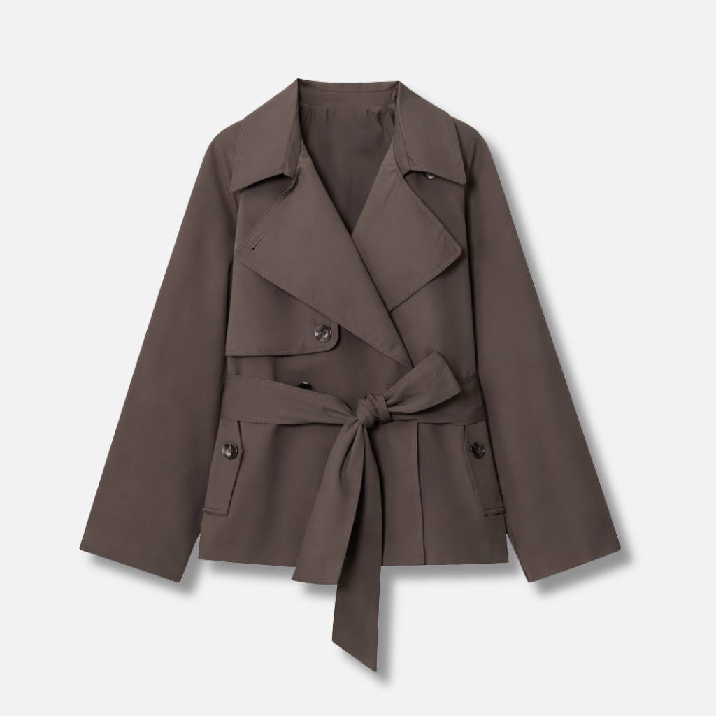 Women’s Double-Breasted Belted Trench Coat