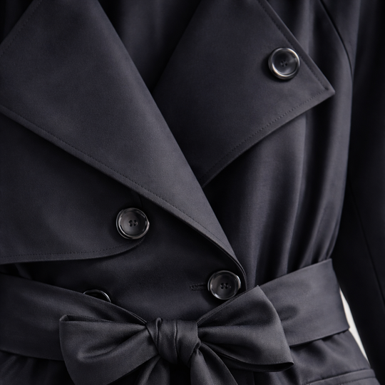 Women’s Double-Breasted Belted Trench Coat