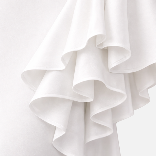 Women’s Draped Maxi Dress with Long Sleeves