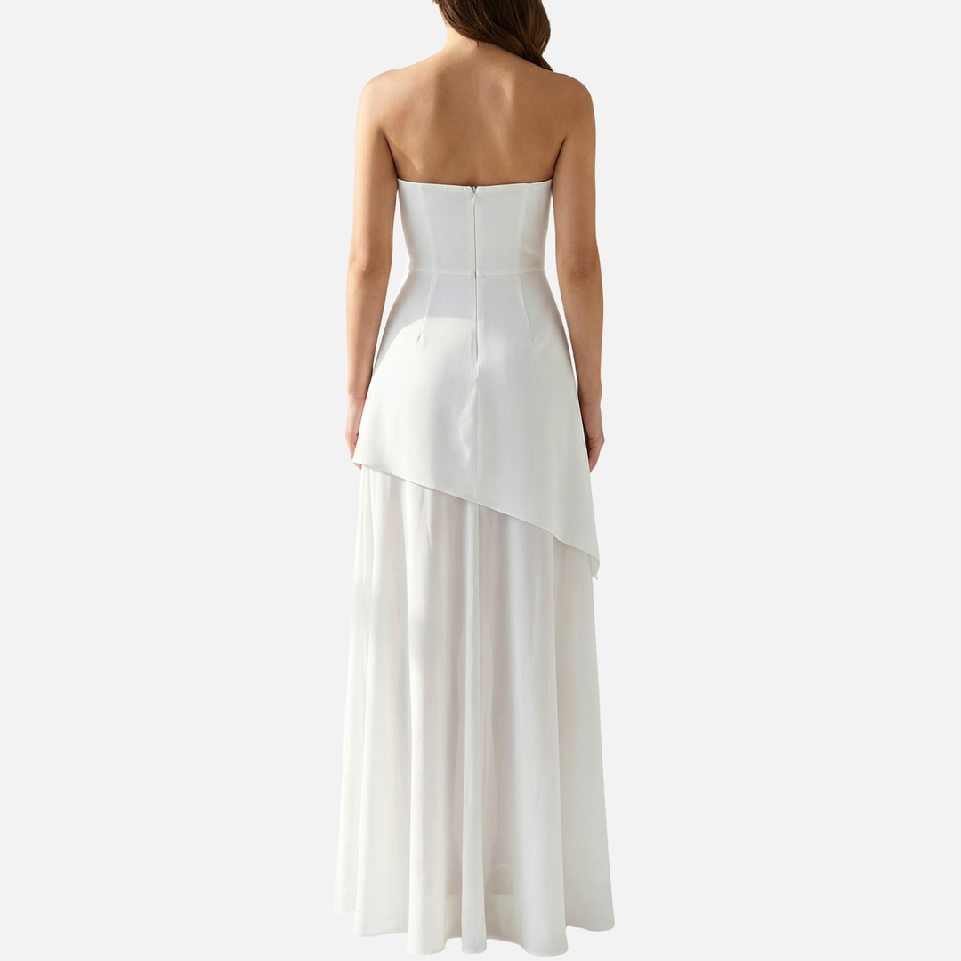 Women’s High-Neck Maxi Dress with Side Slit